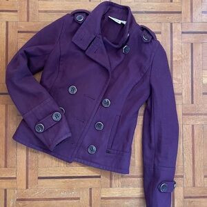 Women's Purple Peacoat DKNY